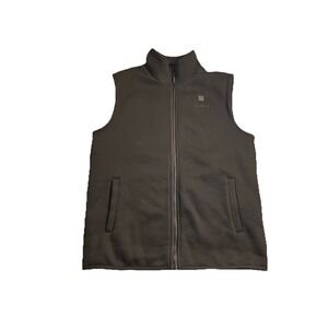 Ororo Heated Vest Mens M Black Fleece Lined Full Zip Outdoors Warm No Battery